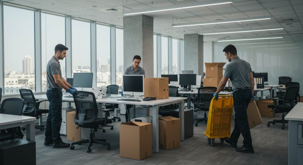 Office Movers in Dubai – Professional Corporate Relocation by Bait Al Saqar Movers.